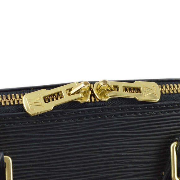 LOUIS VUITTON 1997 Black Epi Alma Handbag M52142 173143 - Picture 5 of 10